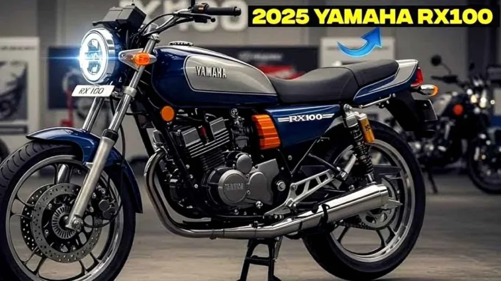 Yamaha RX100 2025, Yamaha RX100 price, Yamaha RX100 launch, RX100 mileage, Yamaha RX100 review, Yamaha RX100 features, RX100 India 2025, RX100 retro bike