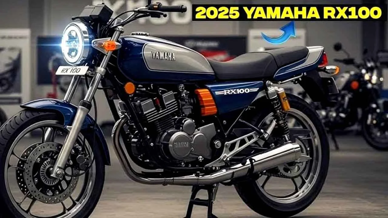 Yamaha RX100 2025, Yamaha RX100 price, Yamaha RX100 launch, RX100 mileage, Yamaha RX100 review, Yamaha RX100 features, RX100 India 2025, RX100 retro bike